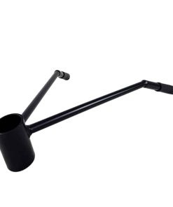 Sort håndtag til landmine med to greb, designet til T-Bar Row træning. Solid konstruktion og ergonomisk design.