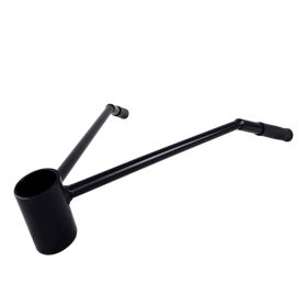 Sort håndtag til landmine med to greb, designet til T-Bar Row træning. Solid konstruktion og ergonomisk design.