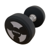 En 32 kg håndvægt fra NORGYM PRO, grå med sort og sølv detaljer, solidt metalhåndtag.