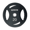 Sort Norgym vægtskive på 20 kg