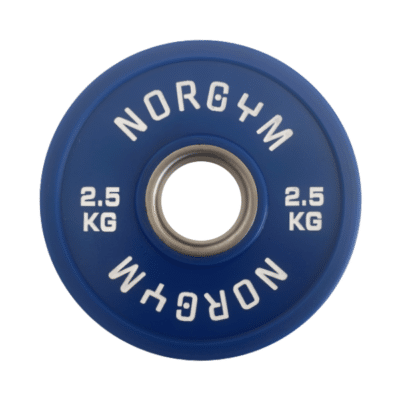 Blå vægtskive på 2,5 kg fra Norgym.