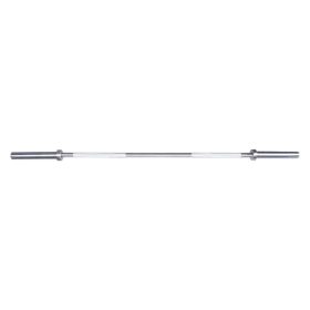 Olympisk vægtstang 120 cm fra NORGYM PRO, lavet af metal med riflet greb og glatte endestykker.