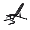 TITAN LIFE Bench 500 er en justerbar træningsbænk med sort polstring og robust ramme, ideel til styrketræning.