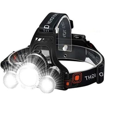 Tredobbelt LED pandelampe med justerbar rem.