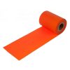 En rulle orange træningselastik med ekstra let modstand, 30 meter lang, fra NORGYM.