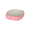 Krystal Hårfjerner Premium Pink har en glat, oval form med en lyserød kant og en hvid overflade.