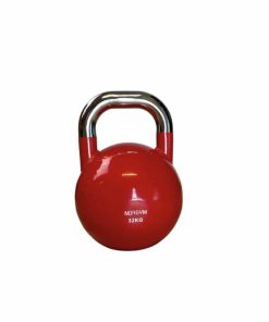Rød kettlebell på 32 kg