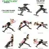Træningsudstyr og øvelser med Tunturi CT80 Core Trainer.