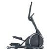 Sort crosstrainer med et moderne design, stor rund base og skridsikre pedaler. Robust håndtag øverst.