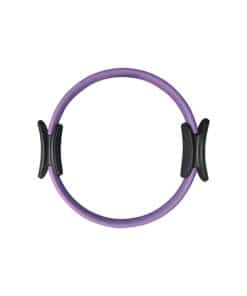 Lilla Pilates-ring med sorte håndtag.