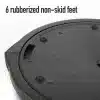 Sort plastbase med gummifødder