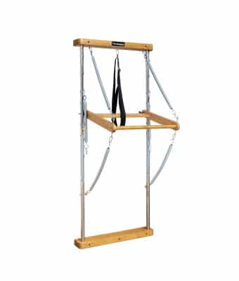 Wall unit Pilates tower apparatur med metalstænger og træramme