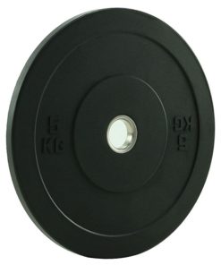 Sort vægtplade på 5 kg