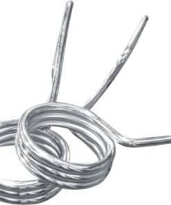 Metal fjederclips i en åben position