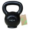 Sort kettlebell med Titan Life logo