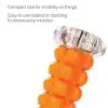Orange muskelmassager med tekst.