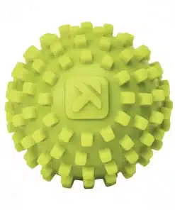 Grøn massagebold med nubrede overflade.