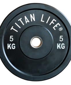 Sort Titan Life vægtplade på 5 kg