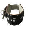 Sort ankelrem med logoen "Titan Life"