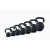Kettlebells i forskellige størrelser.