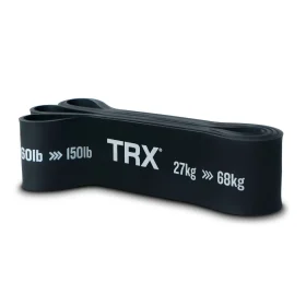 TRX Elastic Resistance Bands, 27 -68 kg, Heavy Powerband Black