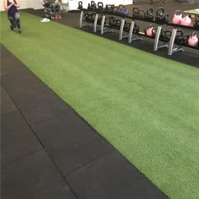 ErgoGrass - Kunstgræs for crossfit, 15 mm, leveret i ruller a 2x20 m, grøn