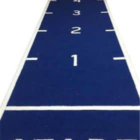 ErgoGrass Prowler Sled Track, Jason Type A, 15 mm, 2x16 m, blå med tuftet/vævet design i hvid farve