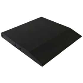 ErgoPlay 500x500x60 mm rampe-gummifliser / faldunderlag for faldhøjder op til 2,0 m, basic kvalitet, sort