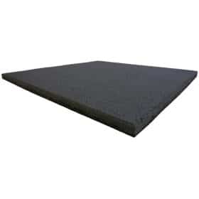 ErgoTile QUAD X 1000x1000x25 mm gummifliser, C1X-grå / Hele flisen er grå farve