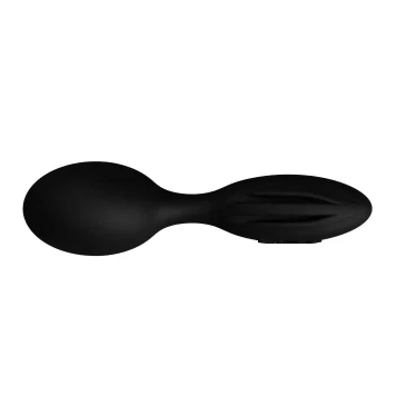 Sort massageapparat med ovalt design