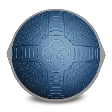Billede af en blå BOSU-balancebold.