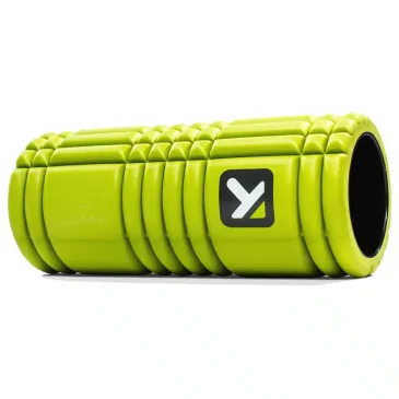 Grøn foam roller med strukturmønster