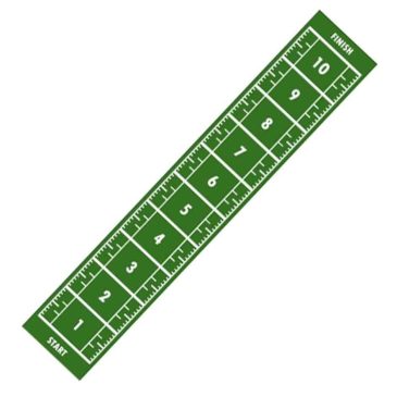 Nummereret grøn bane fra 1 til 10