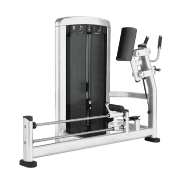 Life Fitness Insignia Glute er en avanceret træningsmaskine med polstrede puder og justerbare indstillinger.