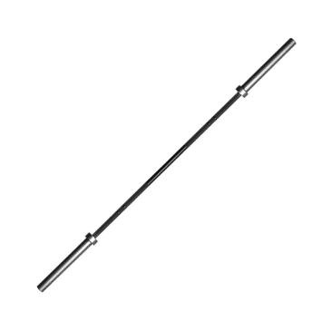 Olympisk vægtstang på 201 cm med en diameter på 50 mm. Den har et sort greb og sølvfarvede ender.