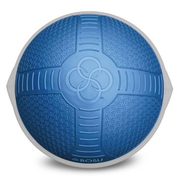 Blå BOSU balancebold set oppefra