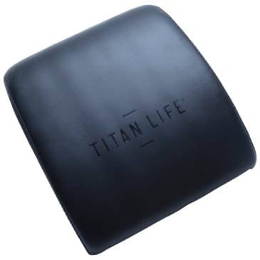 Sort træningspude med Titan Life logo.